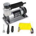 Compresor Exahome Para Auto 12v De Aluminio 3 Picos Manguera Gris