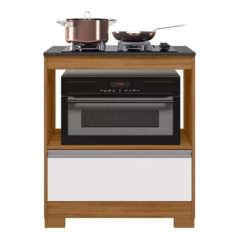 Bajo Mesada De Cocina Exahome Exclusivo Premium Para Anafe Roble