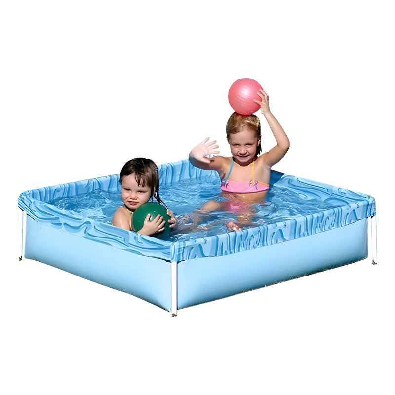 Pileta Estructural Exahome Linea Aku Tienda Oficial Azul Rectangular