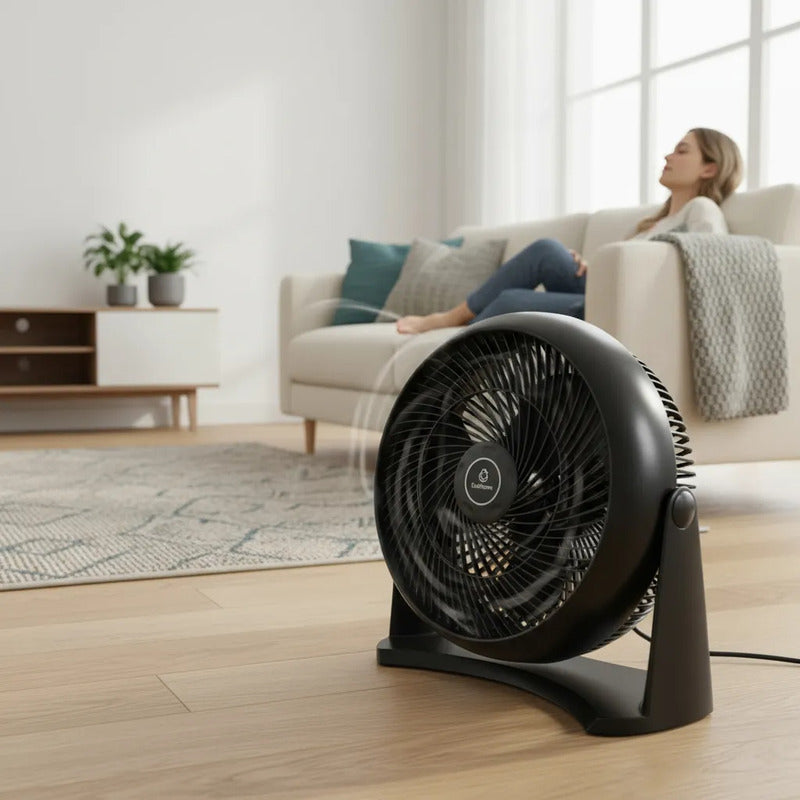 Ventilador Turbo Exahome Mesa Pared Tech Tienda Oficial 30.48 Cm 1 Negro Negro Pvc 5