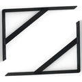 2 Ménsulas Exahome 30cm Reforzada Travesaño Estante Repisa