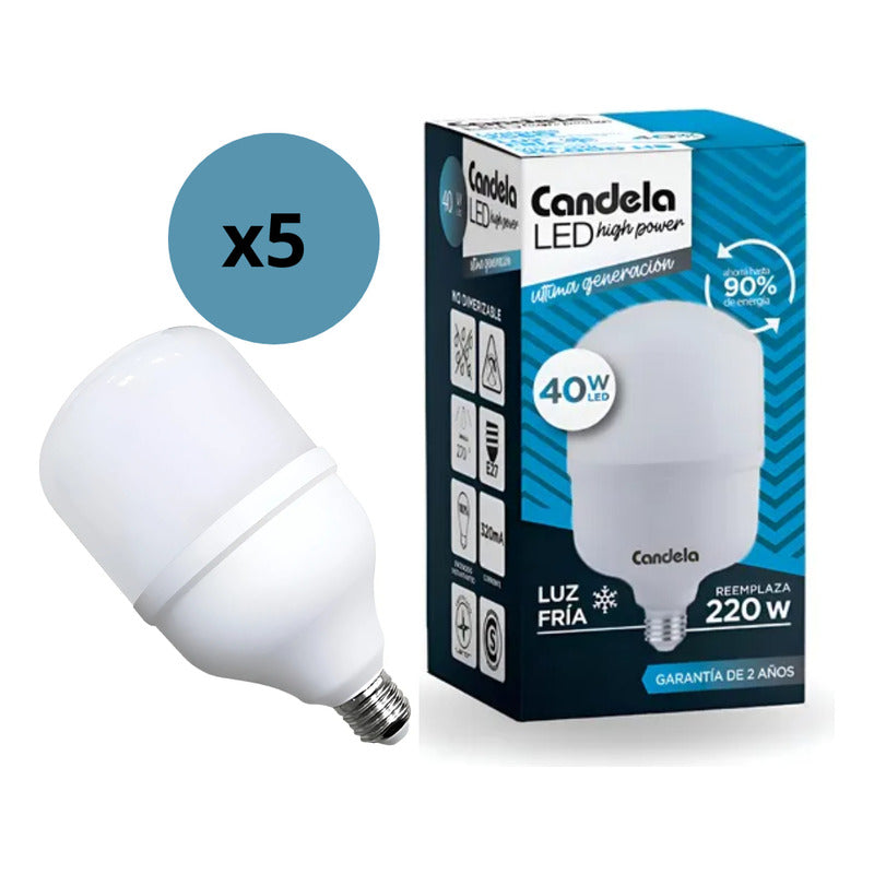 Lampara Led Alta Potenc Tienda Oficial Blanco Frío