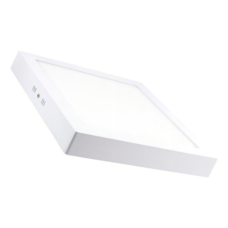 Lámpara Plafón De Techo Exahome Plafon 18w Cuadrado Con Base Blanco Fria