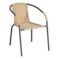 Silla Rattan Ratan Jardin Patio Terraza Casa Bar Restaurant Color Maiz