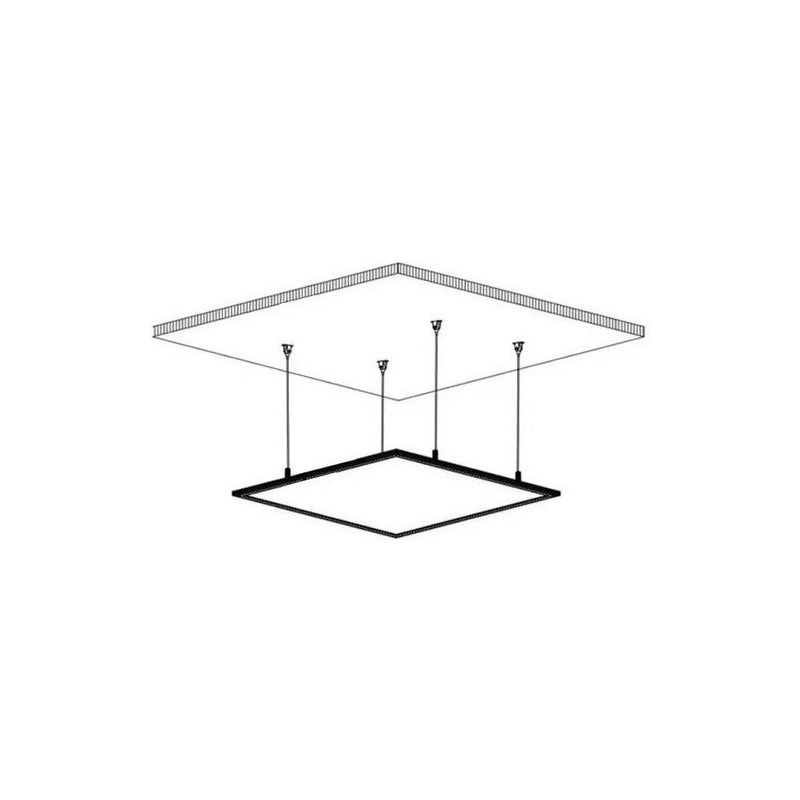 Kit Colgar Suspender Cable Tensor Panel Led 60x60 30x120 Gris