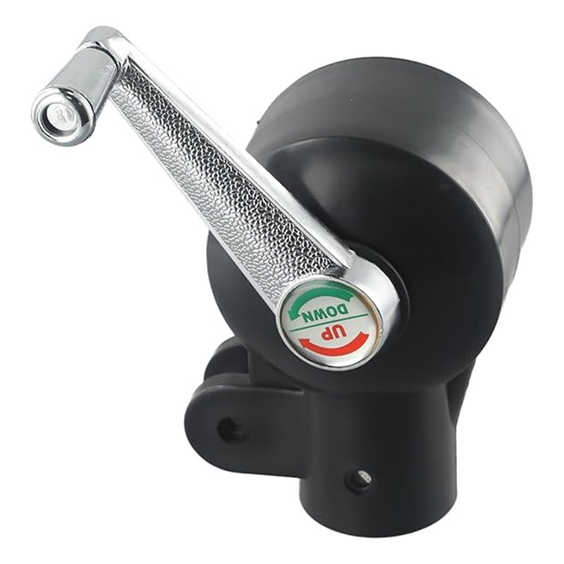 Repuesto Manivela De Sombrilla Lateral Banana 3mts Accesorio Negro Manivela