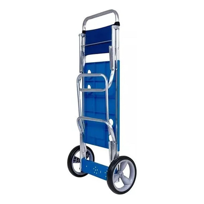 Carro Carrio Playero Mesa Porta Silla Tienda Oficial Azul