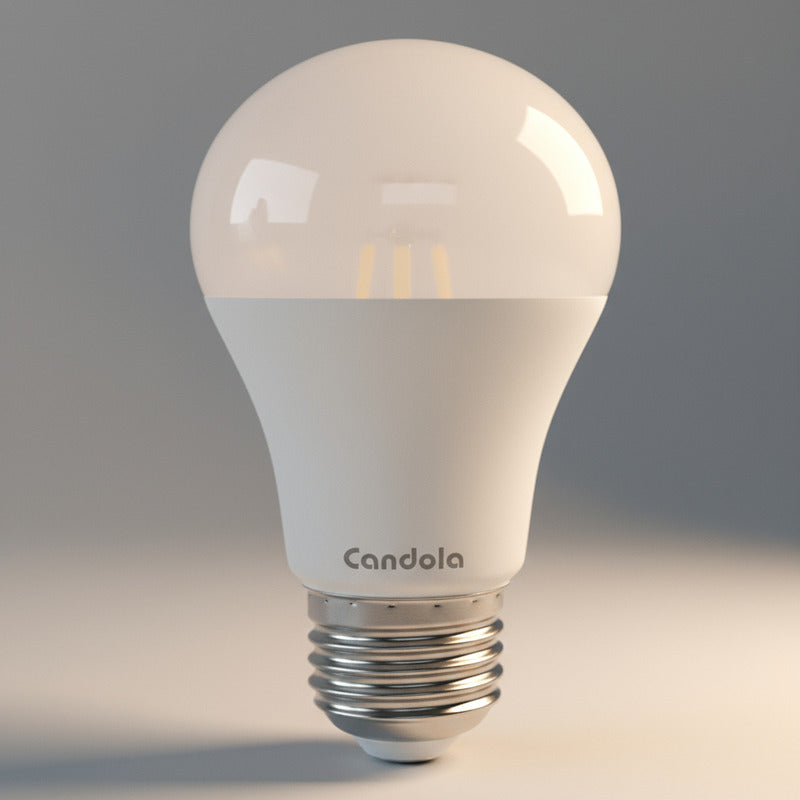 Lampara Led Foco  Clasica A60 12w Calida Pack 20u Blanco Cálido