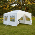 Gazebo Exahome 6x3 Pared Ventana + Puerta Impermeable Evento Blanco