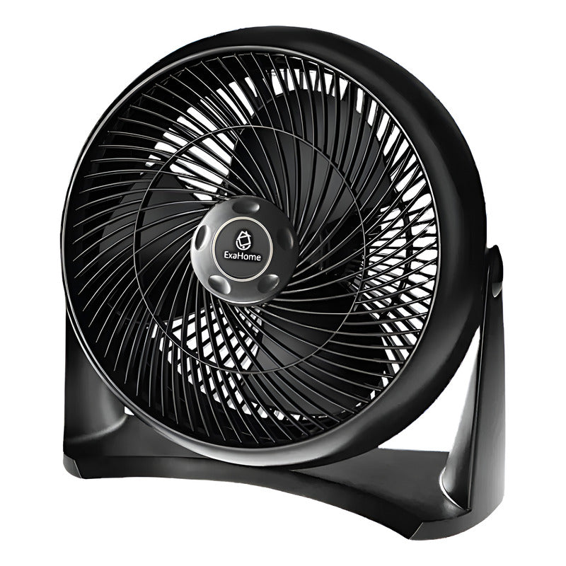 Ventilador Turbo 12  Exahome Piso Pared Hogar Oficina Mejor 76.2 Cm 50hz Negro Negro Pvc 5