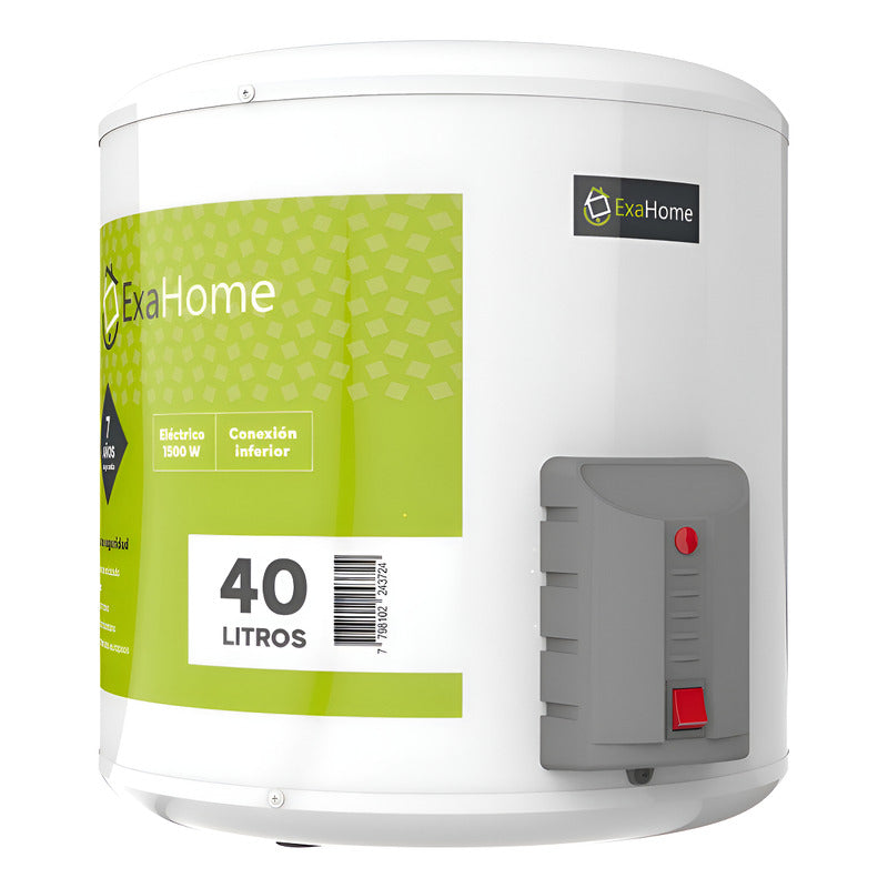 Termotanque Exahome Electrico 40 Litros Carga Inferior 1500w Blanco