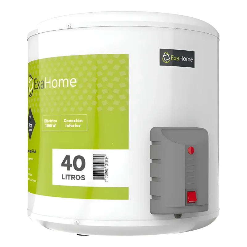 Termotanque Exahome Electrico 40 Litros Carga Inferior 1500w Blanco