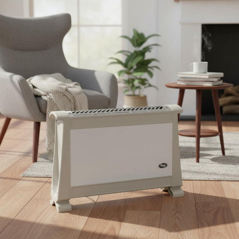 Panel Calefactor Elegante Diseño Estufa Electrica Blanco