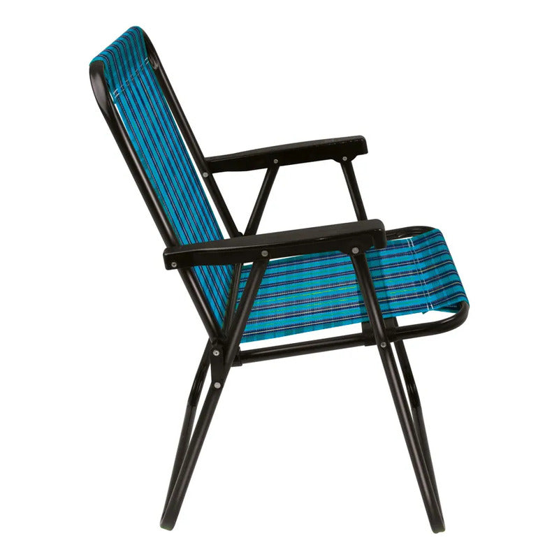 Silla Reposera Alta Exahome Plegable Portátil Playa Jardín