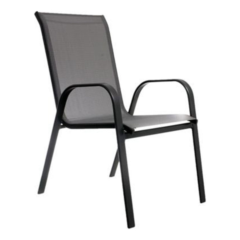 Silla Reposera Textileno Apilable Jardin Tienda Oficial Gris Sling