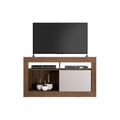 Rack Tv Puerta Corrediza Premium Exahome 50 Pulgadas Mdp Blanco