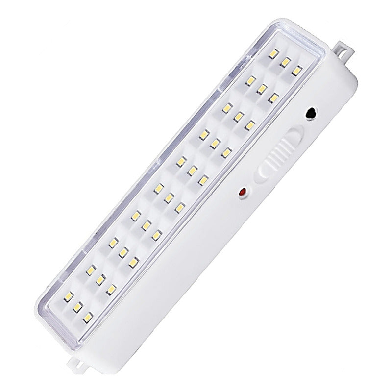 Luz De Emergencia Exahome 30 Led Potente Con Batería Color Blanco