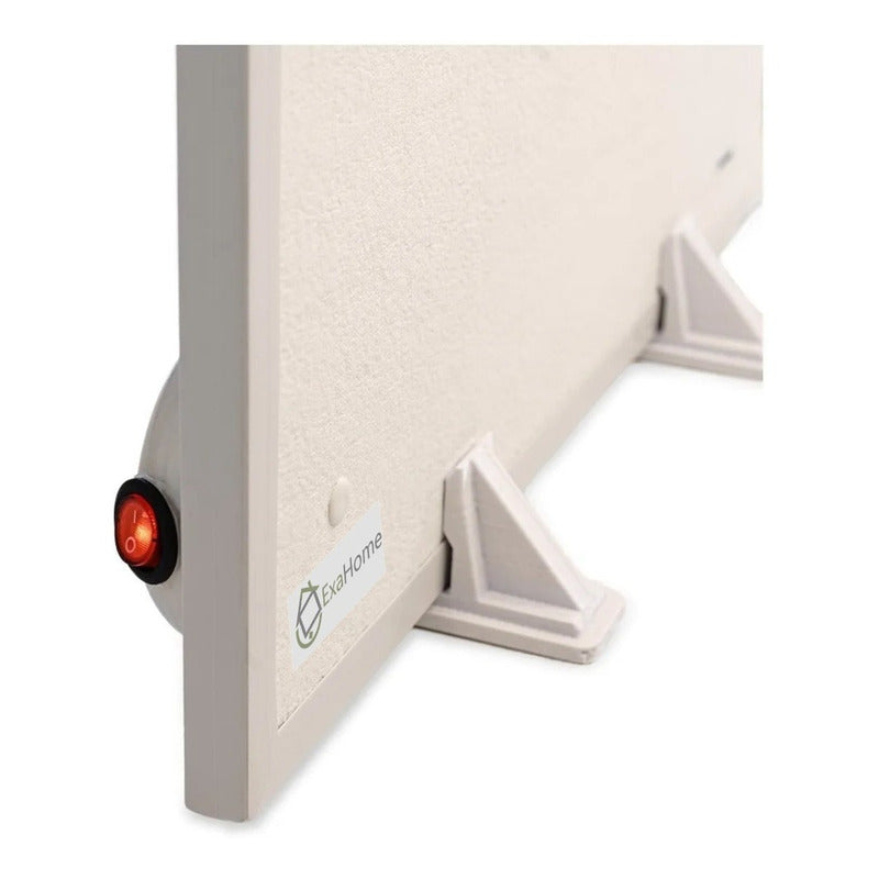 Placa Panel 2 En 1 Calefactor Estufa Electrica Exahome Color Blanco