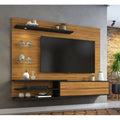Rack Panel Exahome Mueble Para Tv Moderno Con Led Y Cajones Negro