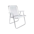 Reposera Silla Alta Exahome Aluminio Playa Camping Plegable Blanco Ultra Liviana
