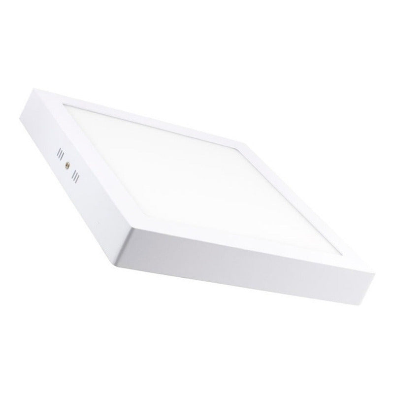 Plafon Cuadrado Con Base 18w Led Luz Fria
