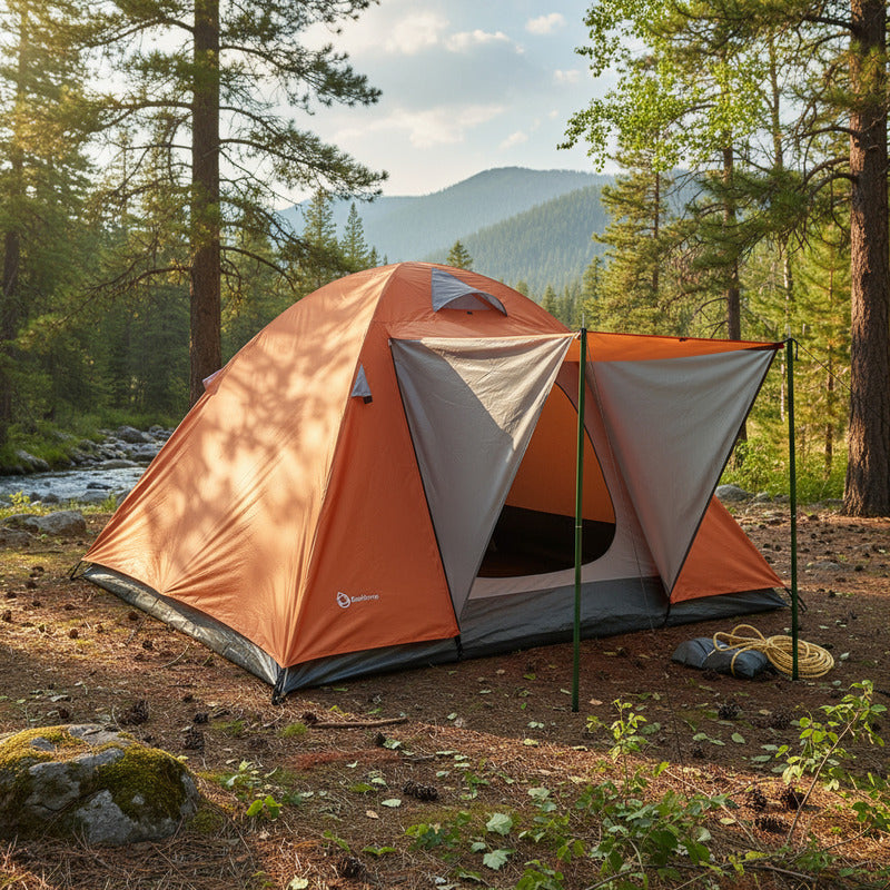 Carpa 4 Iglu Personas Exahome Con Alero 1500mm Sobretecho
