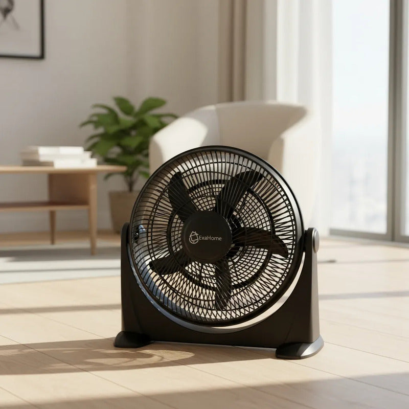 Ventilador Turbo Semi Industrial Exahome 50cm 20 90w Garanti 50.8 Cm Negro Plástico 5