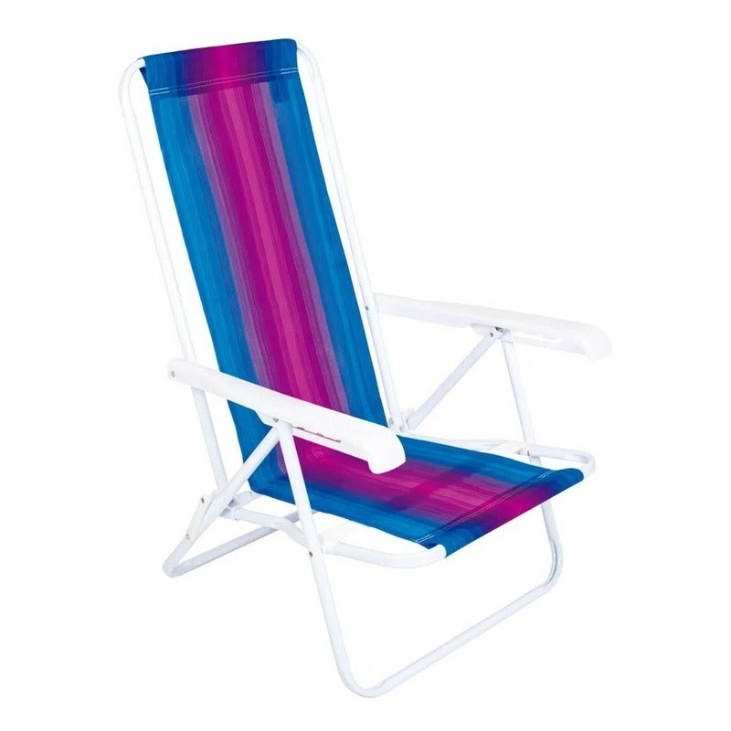 Reposera 4 Posiciones Mor Silla Playera Playa Camping Jardin Varios Colores