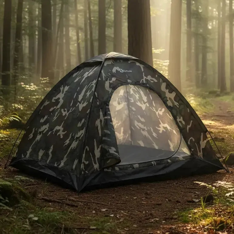 Carpa 2p Autoarmable Iglu Exahome 2x150x110 + Colchon 2p Verde Oscuro