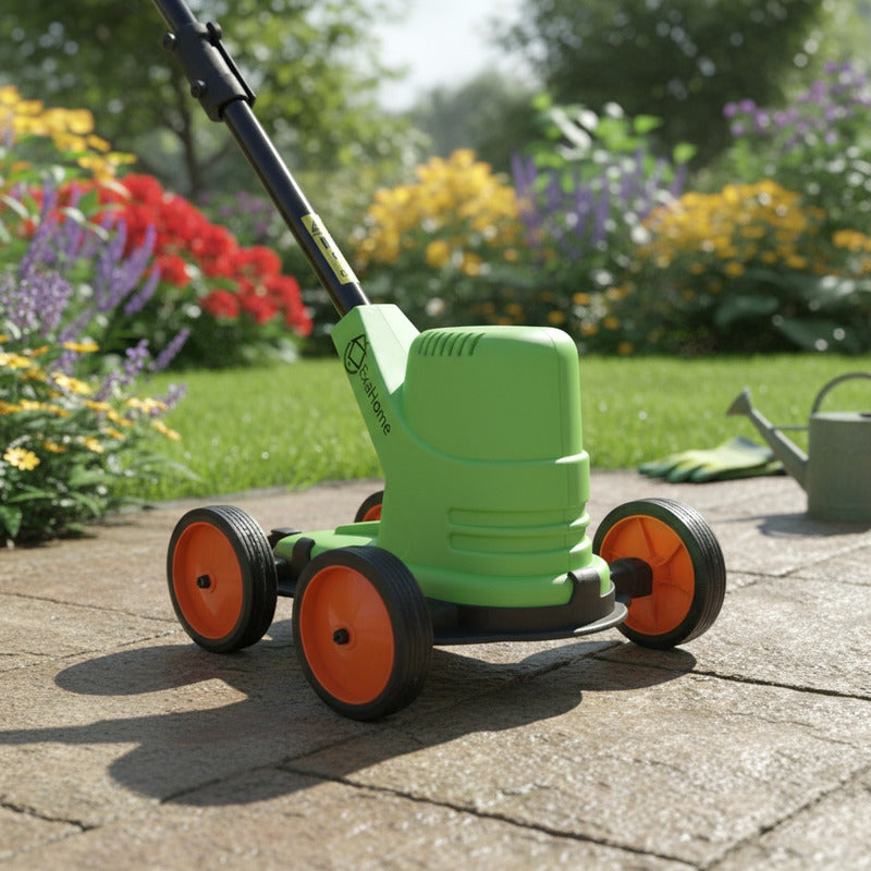 Bordeadora Electrica 900w + Carrito Exahome Cortadora Jardin Verde