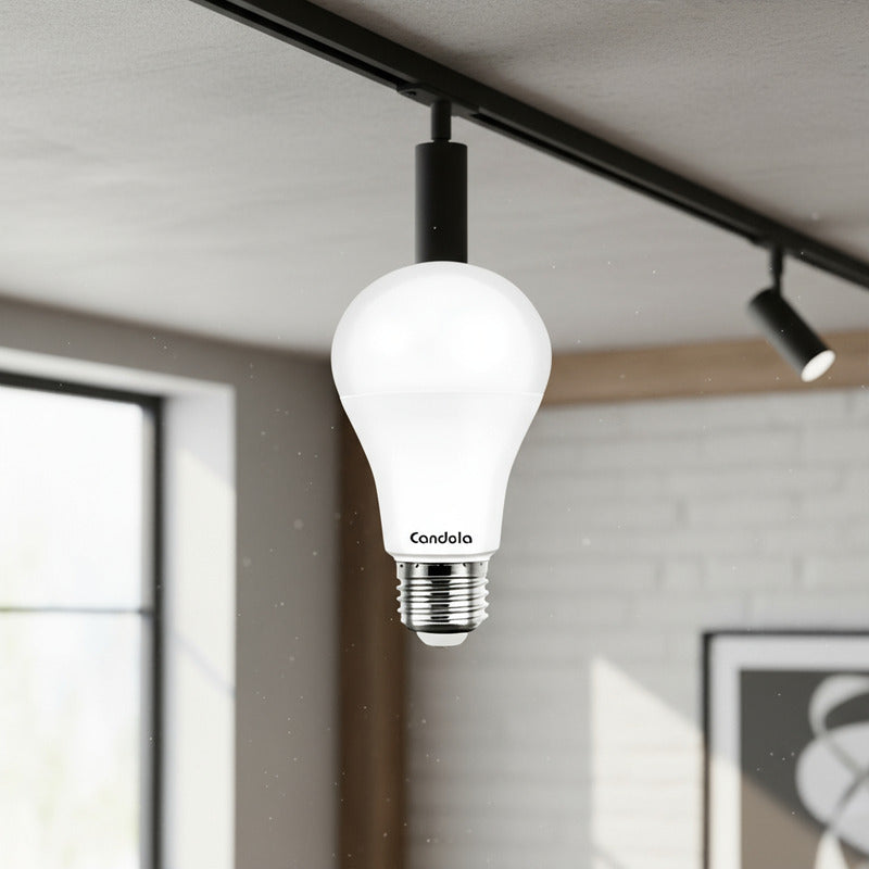 Lampara Led Foco Clasica A60 7w Calida Pack 5u Blanco Cálido