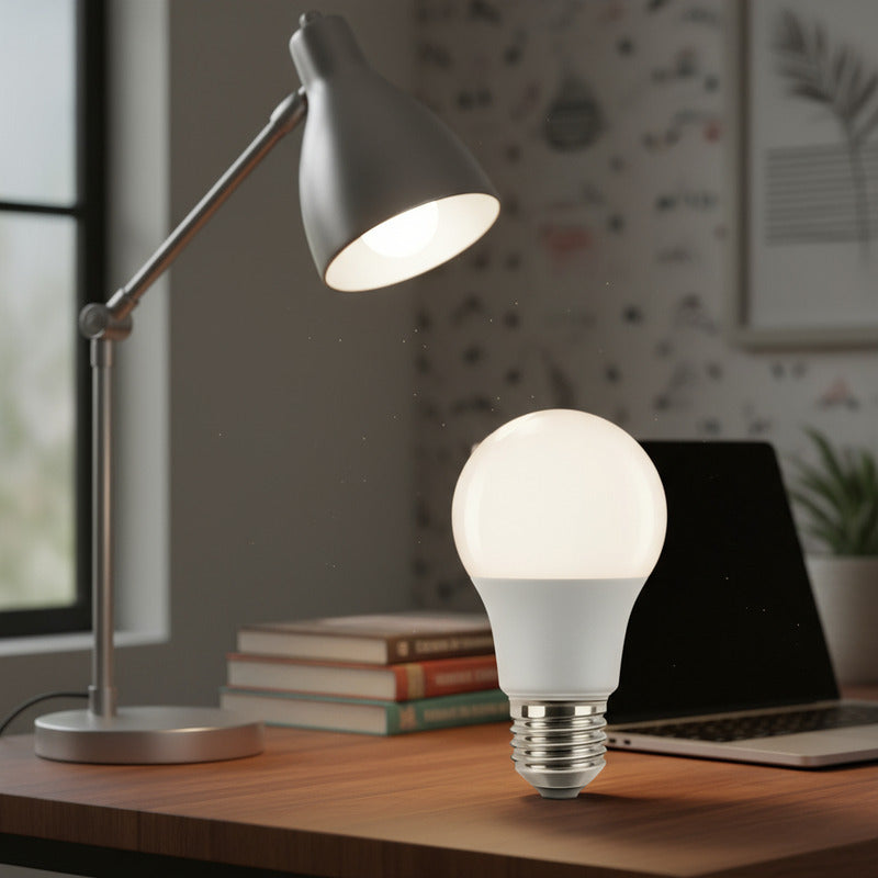 Foco Candela Led A60 9w Luz Cálida Pack 10 Unidades Blanco Cálido