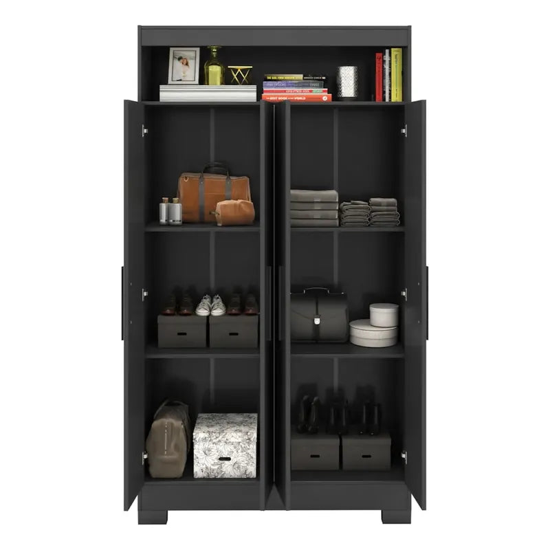 Placard Premium Ropero Exahome Multiuso 4 Puertas Exclusivo Negro