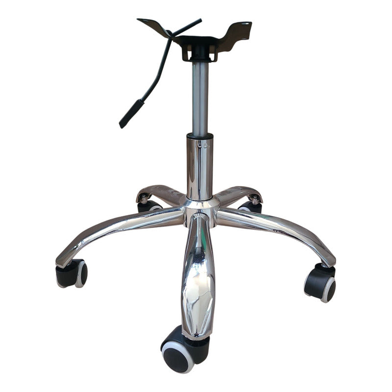 Kit De Base Exahome Cromado Con Ruedas Para Silla Ergonómica