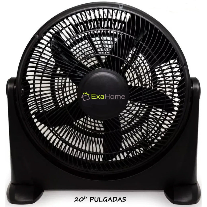 Ventilador Exahome Turbo Exahome 20 Pulgadas Tienda Oficial 50.8 Cm Negro Plástico 5