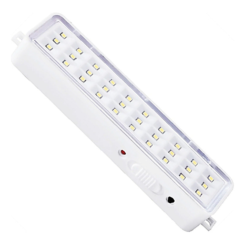 Combo Luces De Emergencia 30 Led + 60 Led Recargable 220v Blanco