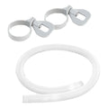 Manguera + 2 Abrazaderas Marca Bestway Original Con Mueca Blanco
