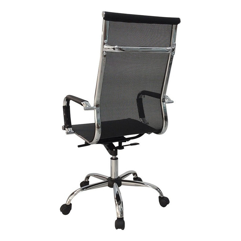 Sillon Director Ejecutivo Exahome Presidencial 54206 Alta Color Negro Material Del Tapizado Tela/mesh Mesh/tela