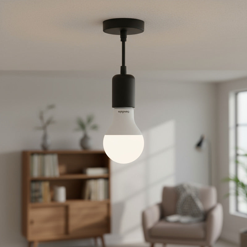 Foco Lampara Clasica  Led A60 9w Fria Pack 20u Blanco Frío