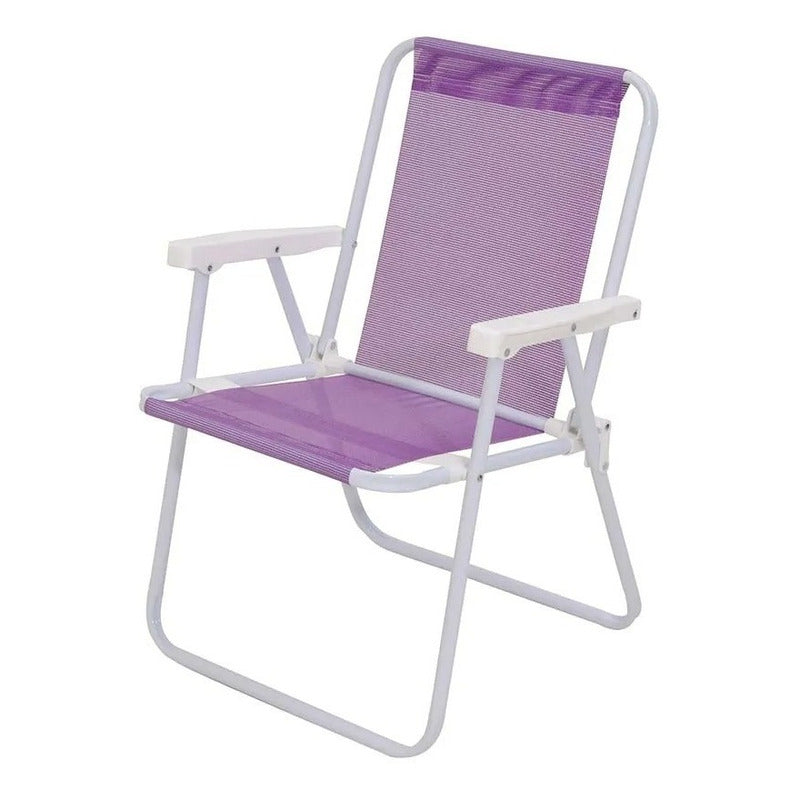 Silla Plegable Aluminio Reposera Sillon Playa Jardin Camping