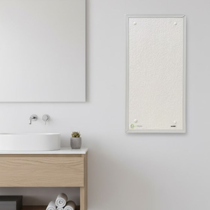 Panel Placa Radiante 300w Calefactor Apto Baño Bajo Consumo Blanco