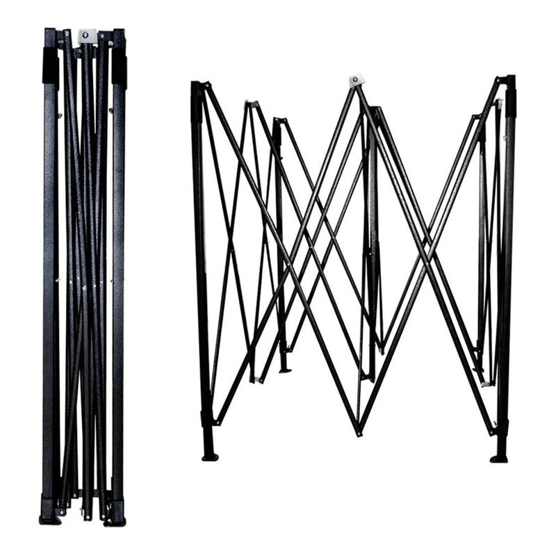 Estructura Reemplazo De Gazebo Plegable 4,5 X 3mts Exahome Negro