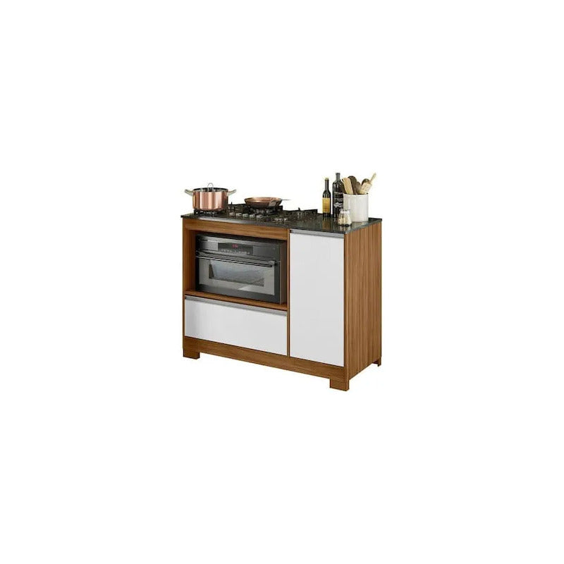 Bajo Mesada De Cocina Para Anafe Exahome Exclusivo Premium Roble