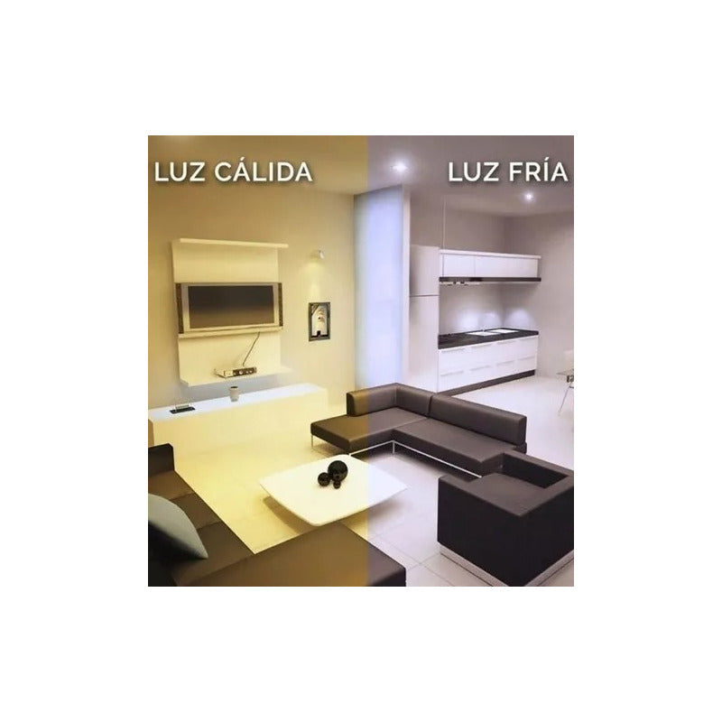 10 Lámparas Led 7w 50w Luz Fría Candela Clásica 6516 Color De La Luz Blanco Frío