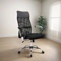 Silla De Oficina Exahome Ergonomica Negra Premium Metalica Color Negro Material Del Tapizado Mesh Malla