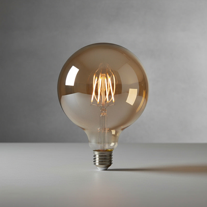10 Lamparas Globo Foco Led Filamento Vintage Tienda Oficial Blanco Frío