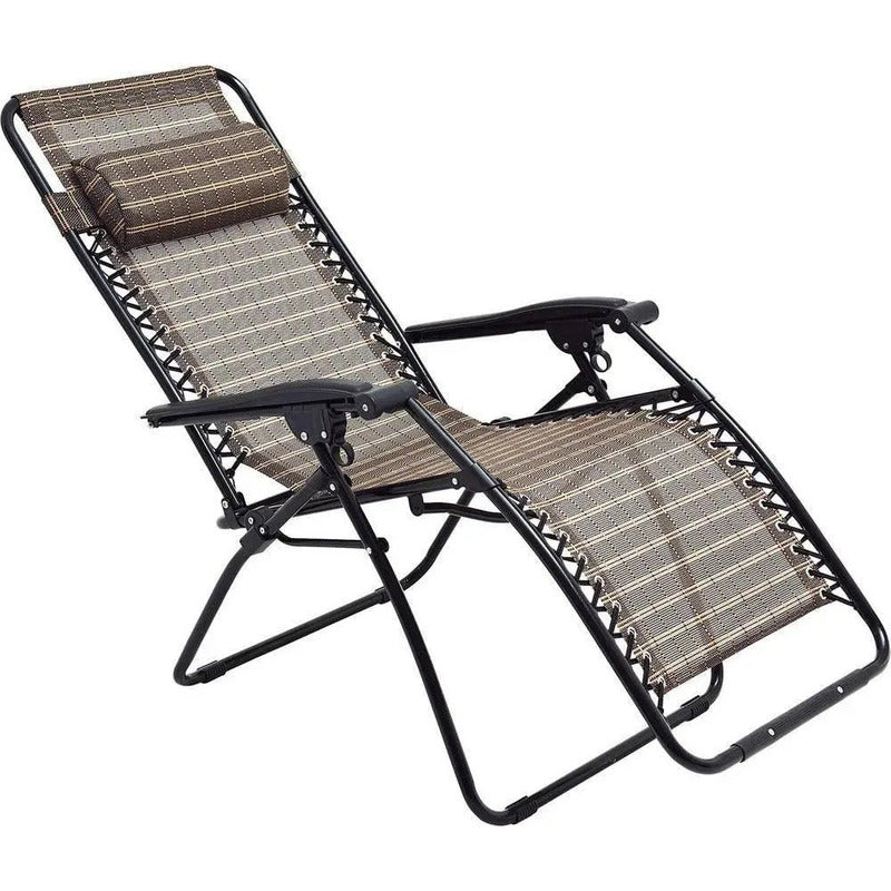 Reposera Gravedad Cero Exahome Plegable Premium Marron