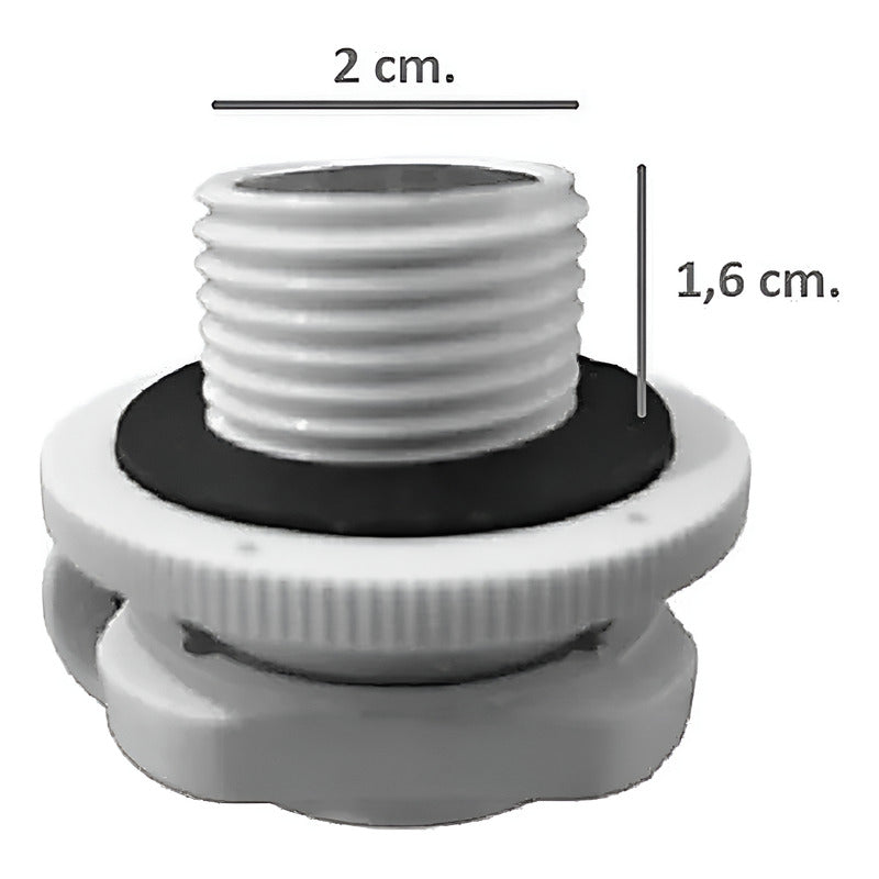 Tapon Boston Repuesto Colchon Bote Spa Inflable Tapa Bestway Blanco