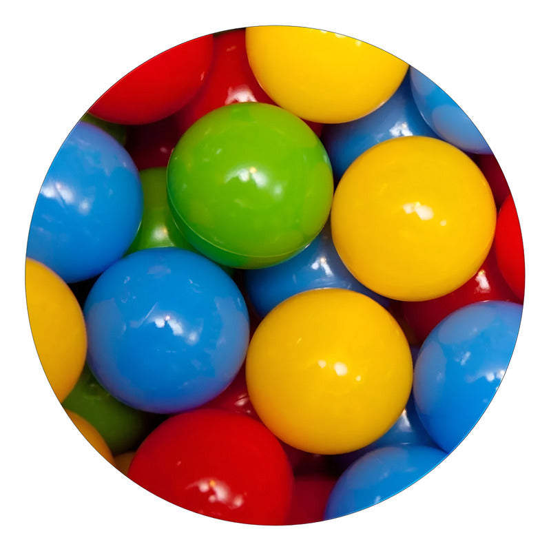 Bolson De 100 Pelotas De Pelotero Exahome Atoxicas No Se Aplastan Multicolor 8cm
