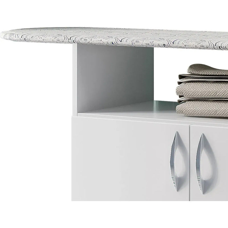 Centro De Planchado Organizador Tabla Planchar Blanc Exahome Blanco